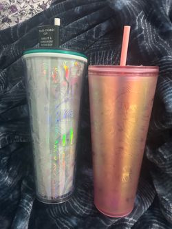 2 Starbucks cups