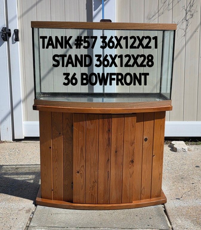 36 Bowfront Fish Tank