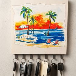 Custom made Key Organizer - 7 Hooks