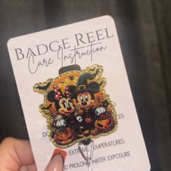 Mickey Mouse Badge Reel 