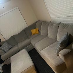 Grey L shaped Couch