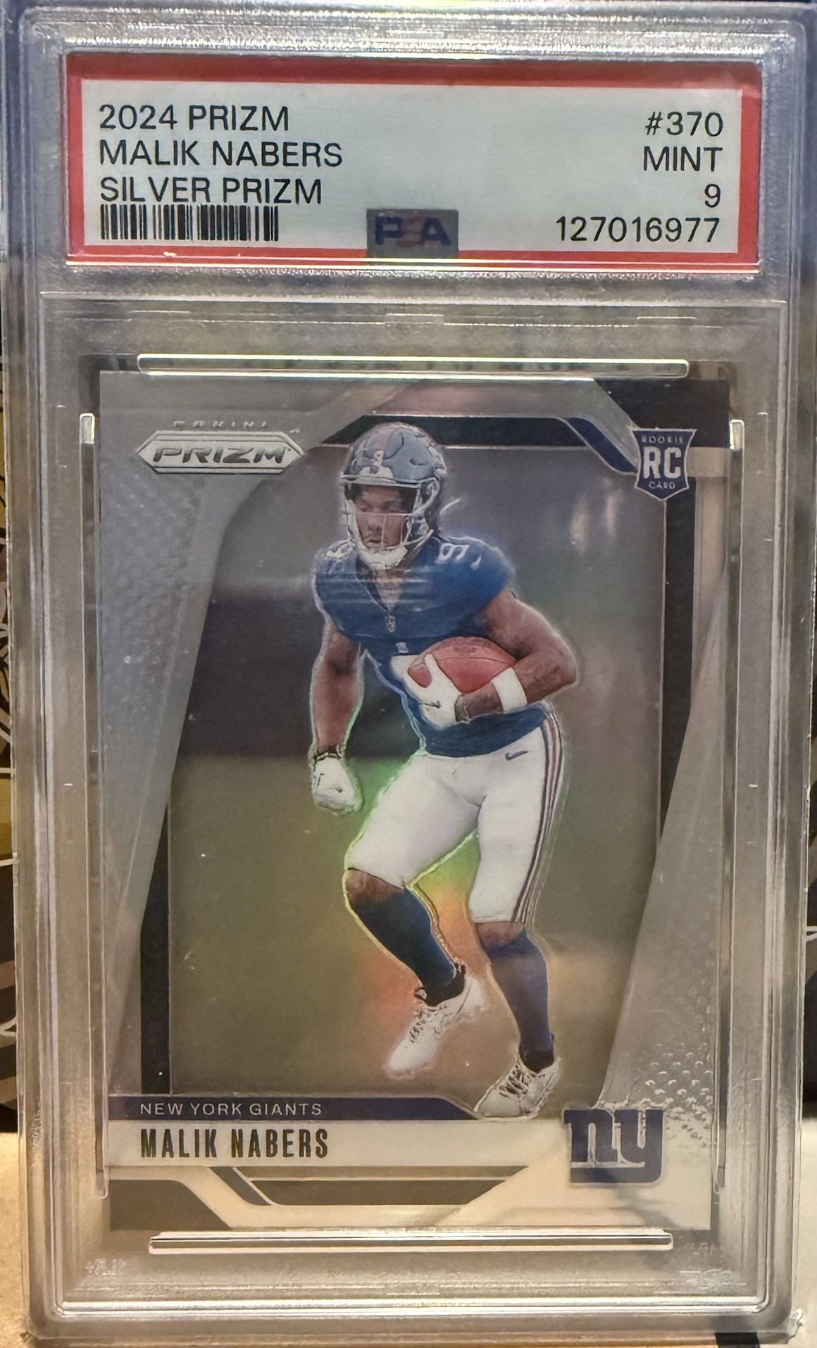 Malik Nabers Psa 9 Silver Prizm