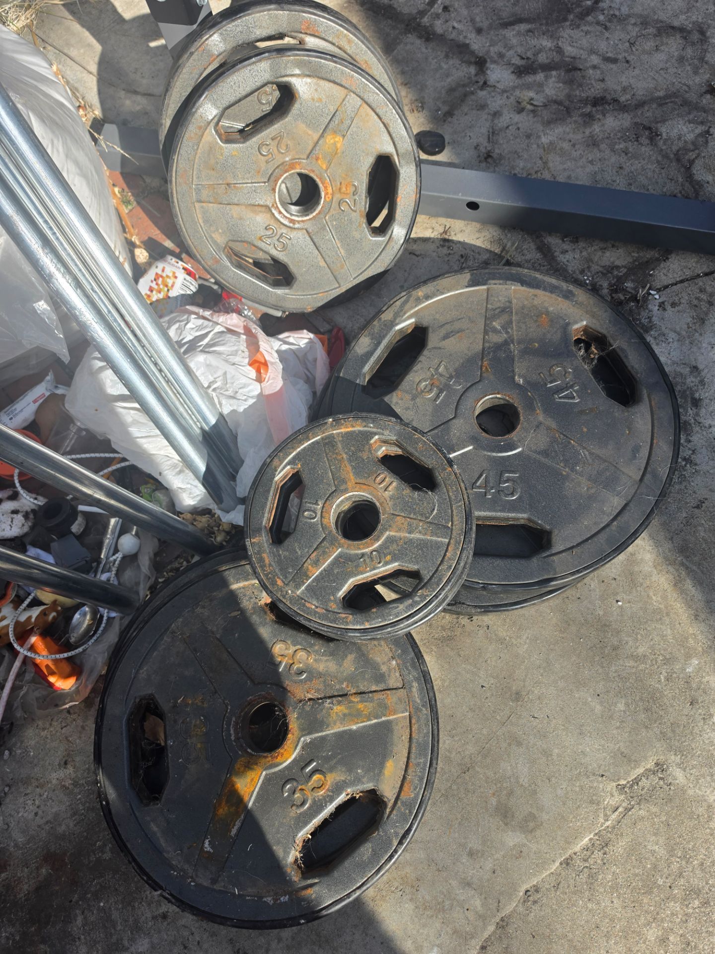 230 pounds olympic plates