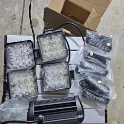 Set Of LED Vehicle Lights And Emergency Lights