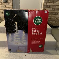 3 Piece Spiral Tree Set 
