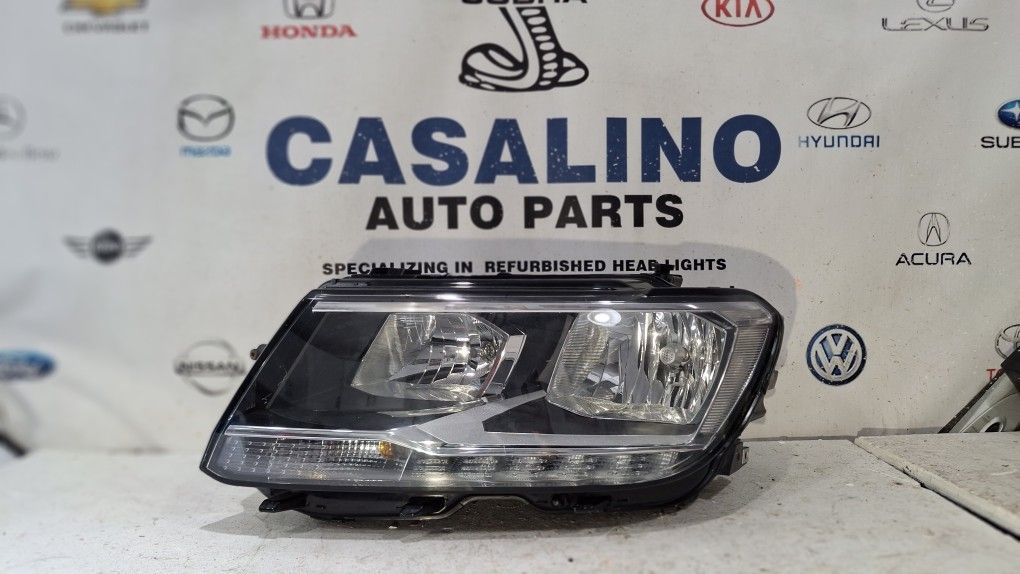2018-2020 VOLKSWAGEN TIGUAN HALOGEN WITH LED HEADLIGHT LEFT DRIVER SIDE AFTER MARKET