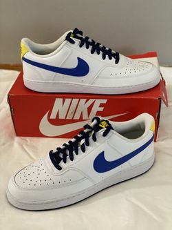 Mens Size 12, New! Nike Court Vision Low White Blue Void 2021