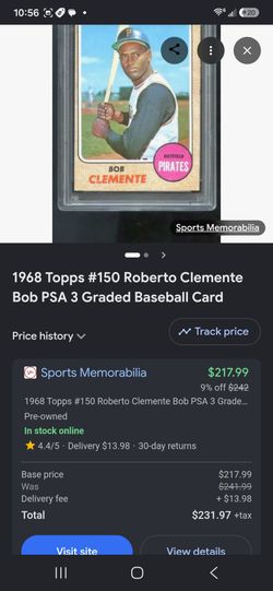 MLB CLASSIC VINTAGE ROBERTO CLEMENTE