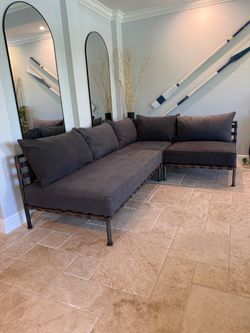 Restoration Hardware Flynn Sectional Sofa. Game Room, Office, Living Room Couch. Teen RH