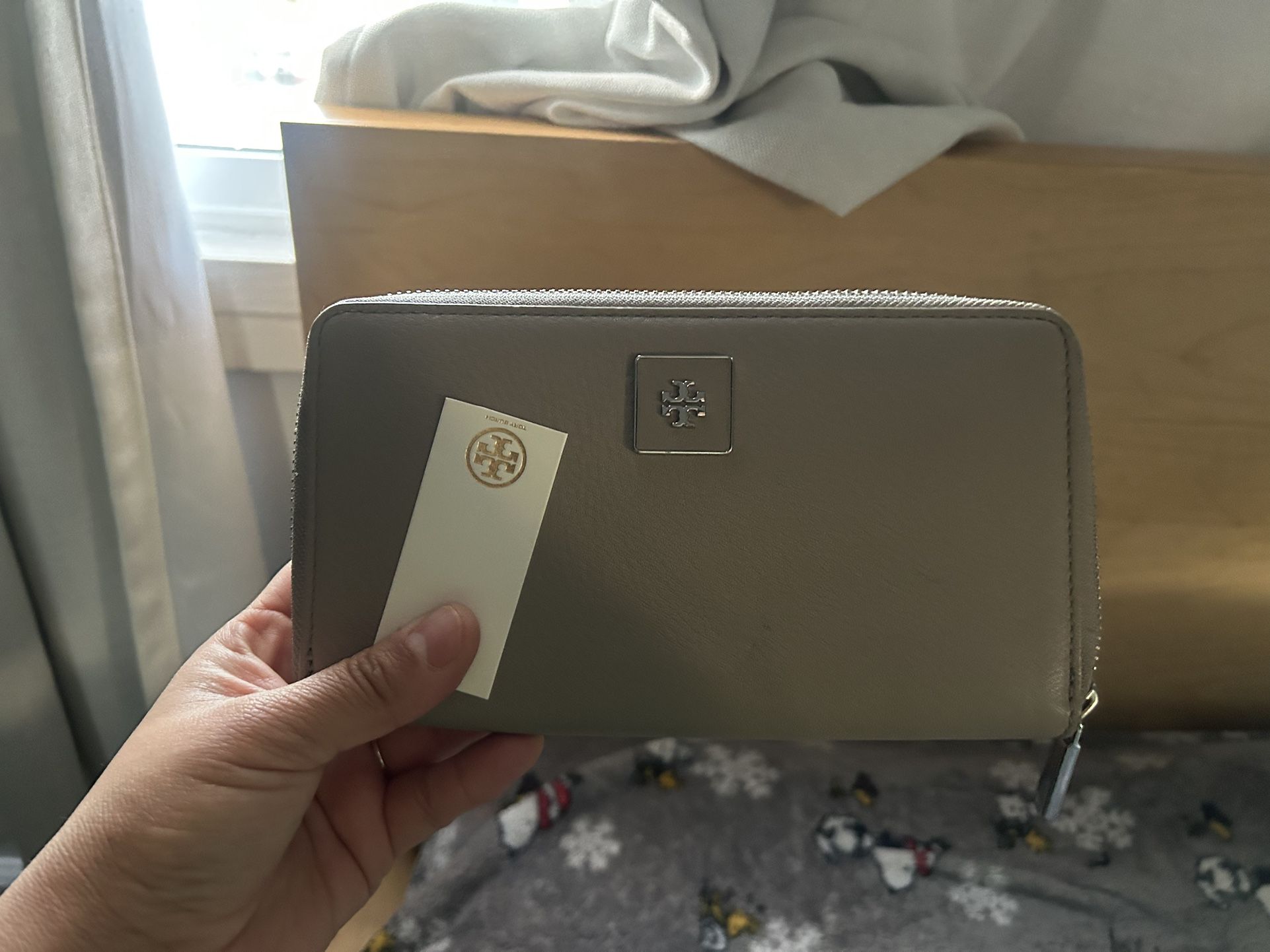 Beige Troy Burch Wallet 