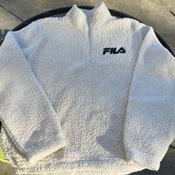 Fila 3/4 zip up Fleece sweater size XL WOMEN 