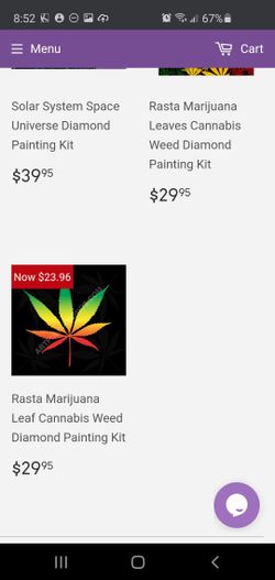 New Marijuana weed diamond painting kit