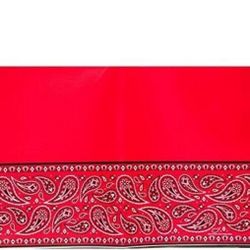 Red Bandana Table Runner Western Theme Decoration Party Supplies