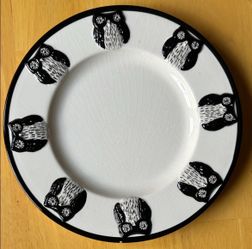 Kate Williams Owl 8" Dessert Plate