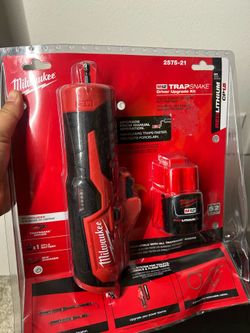 Milwaukee M12 Trap Snake 12V Lithium-Ion Cordless Toilet and Urinal Auger Power Driver w/ 1.5AH Battery and Charger