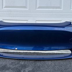 BLUE TESLA MODEL 3 FRONT BUMPER 2017 2018 2019 2020 2021 2022 2023 WITHOUT HOLES