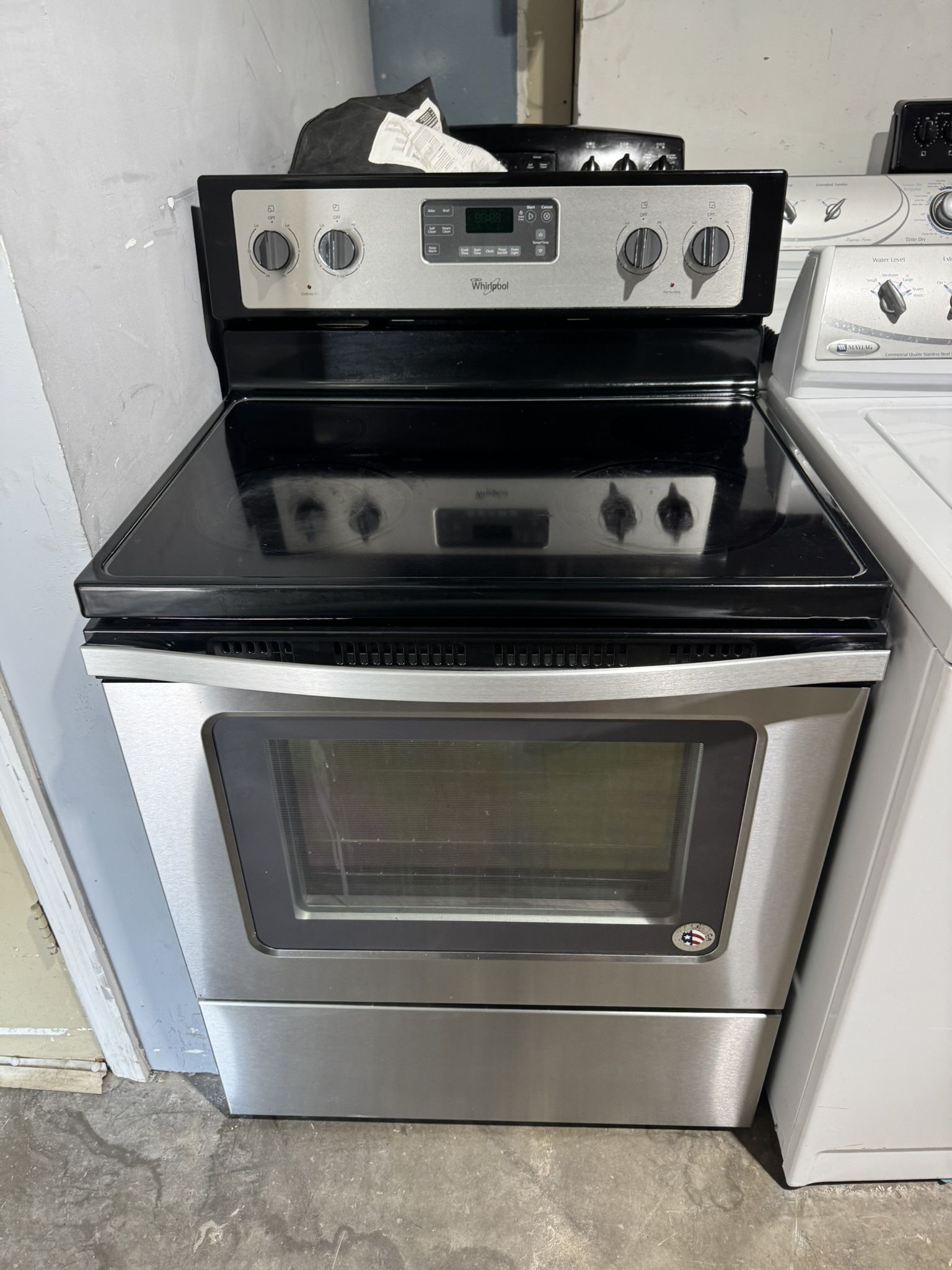Whirlpool Stove Electric Stainless Steel