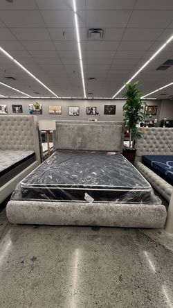 KING BED FRAME WITH STORAGE