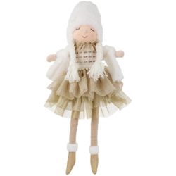 Wayland Square Snow Girl Sitter Decor Doll 18.5” - NWT