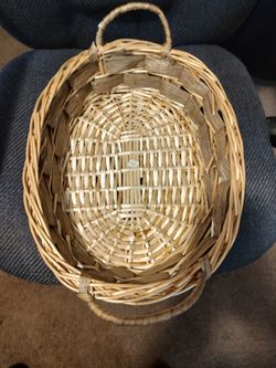Wicker Basket With Handles