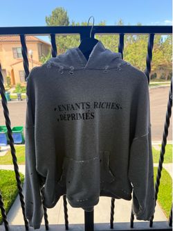 Enfants Riches Déprimés Distressed Grey Hoodie