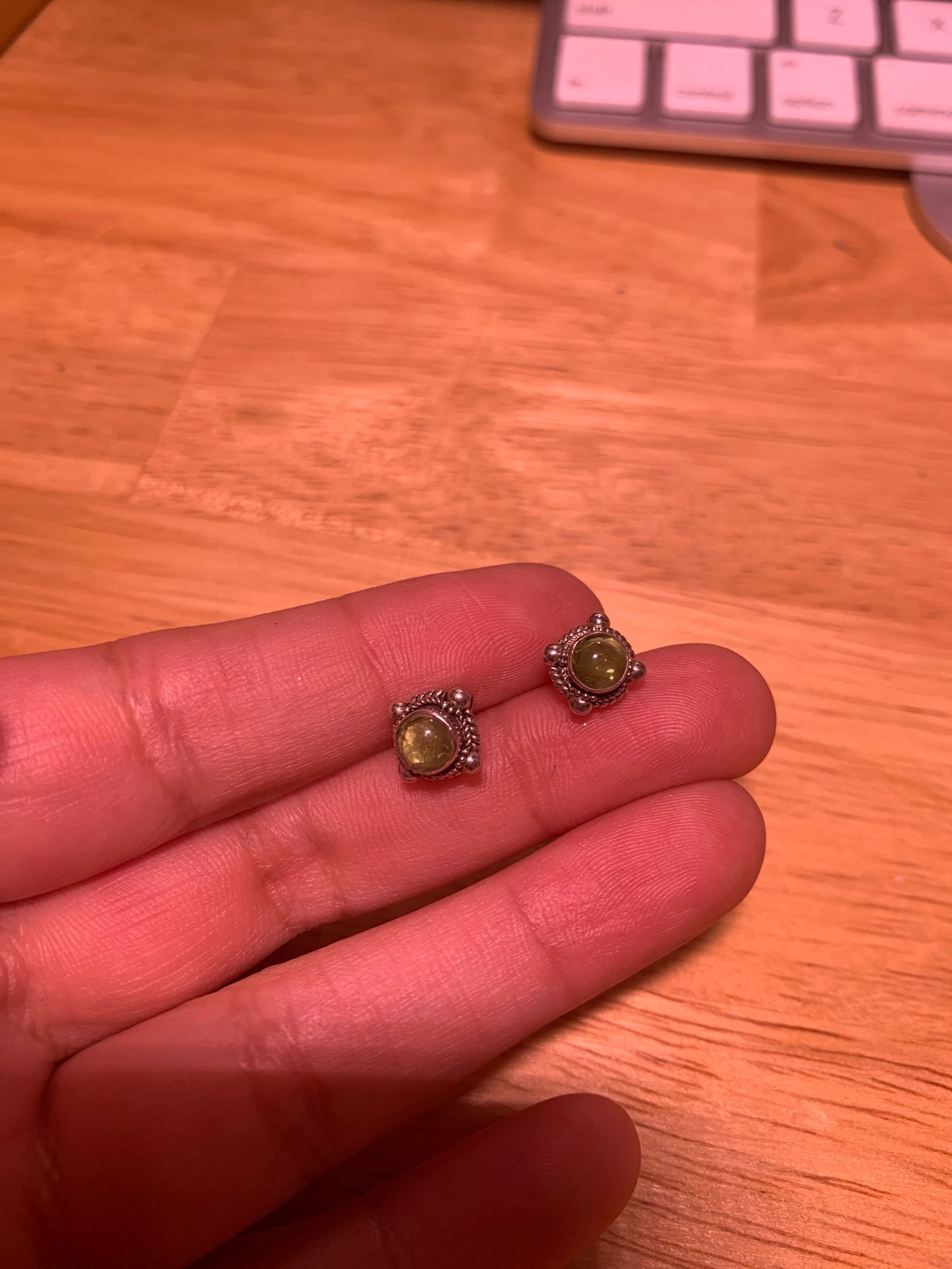 Silver earring