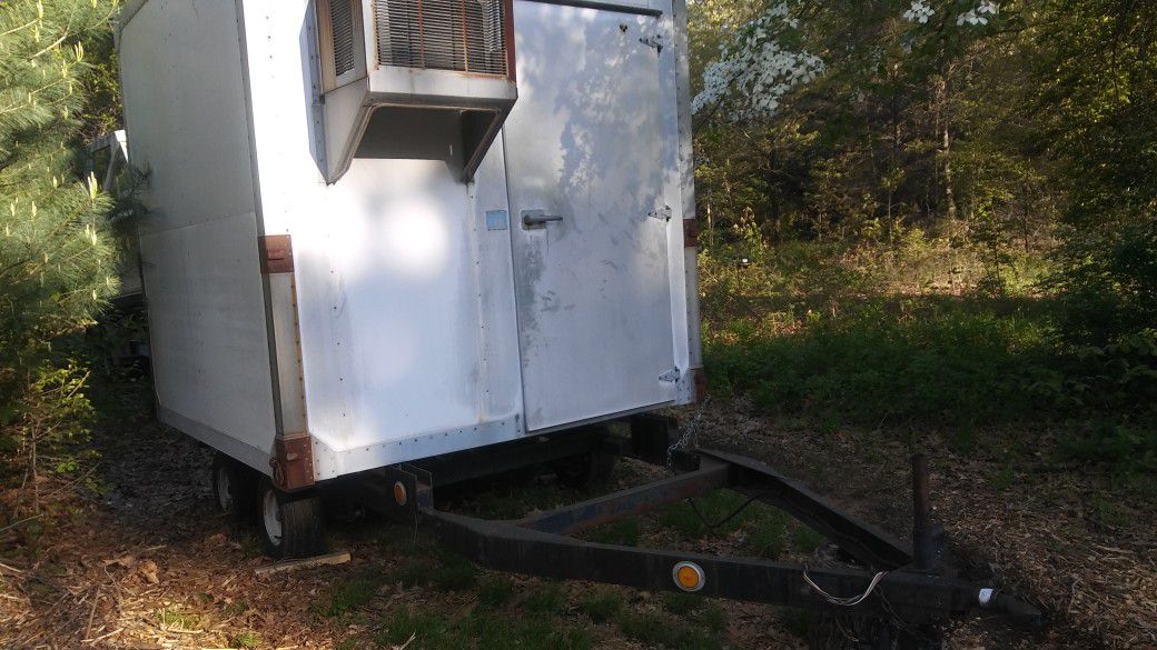 Enclosed trailer with electric/ heat/ a/c