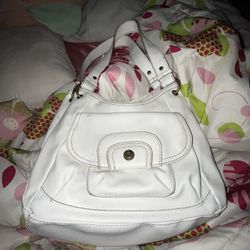 Cute stylish white purse