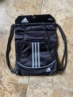 Adidas Alliance II Sackpack One Size Drawstring Backpack Gym Bag - New | Color: Black