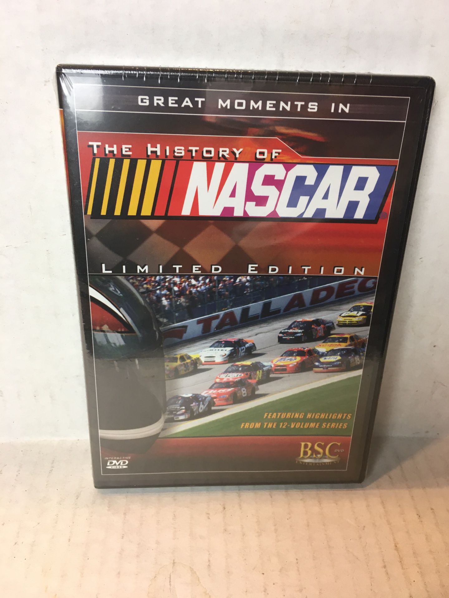 The History of NASCAR DVD. New in package