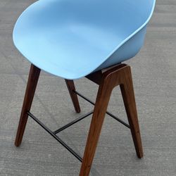 Herman Miller Knoll Naughtone Ruby Wood Counter Stool