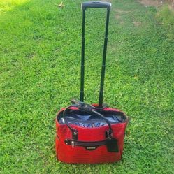 CABRELLI & Co Noir Rouge Black & Red Carry-on Wheeled Executive Brief Case