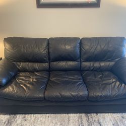 Black Leather Sofa