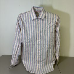 Banana Republic Men's XL, 17 Shirt Long Sleeve Button Uo Multicolor 100% Cotton