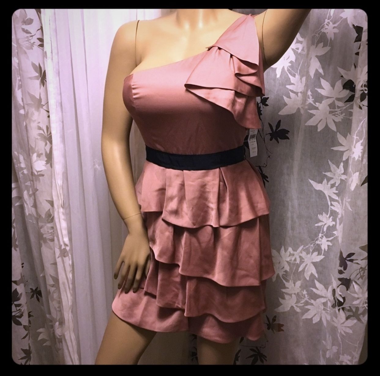 Pink Ruffled Bcbg Ruffled Mini Dress BCBGMAXAZRIA Ora Ruffle Mini