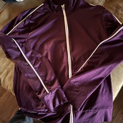 Athletic Works maroon zip up jacket