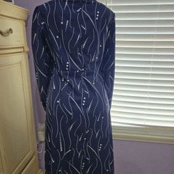Blue Patterned Dress