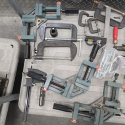 Lot of Woodworking Clamps & C-Clamps