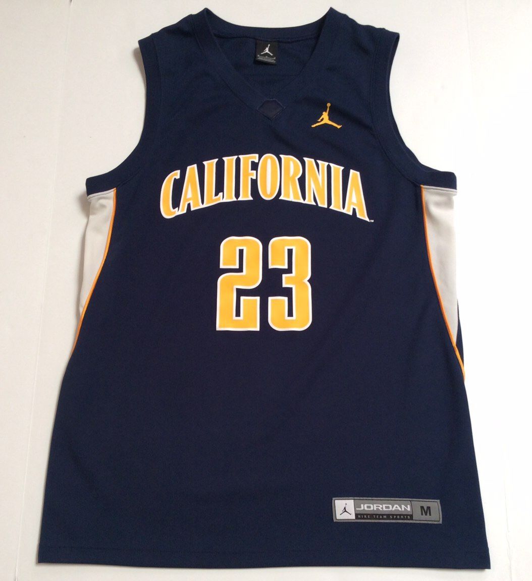 Jordan Nike CAL Berkeley NCAA Basketball Jersey Men’s Medium