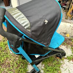 Blue And Black Stroller 