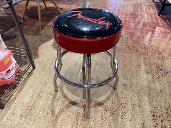FENDER Red Sparkle Logo Stool