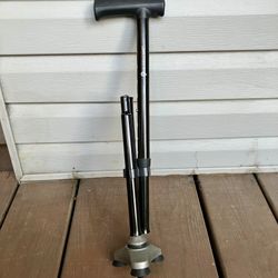 HurryCane Folding Cane With T Handle - Like New