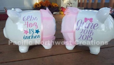 Personalized piggy banks!