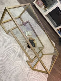 Gold coffee table