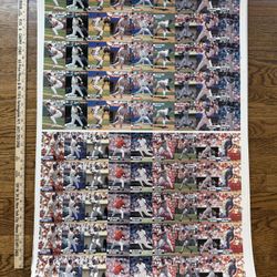 1993 Jimmy Dean Baseball Card Uncut Press Sheet Ken Griffey Mark McGwire X5