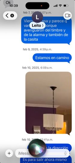 Lámpara con bolas de cristal