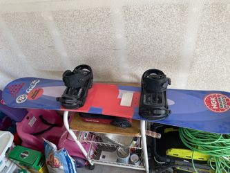 151 snowboard and boots