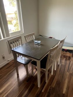 Dining table with 4 chairs