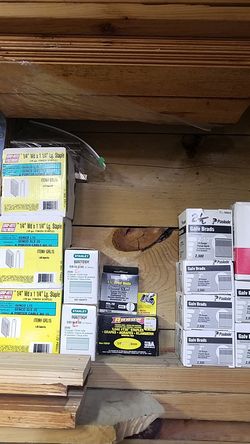 Brad nails + staples