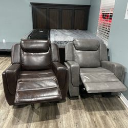 Leather recliners new in boxes